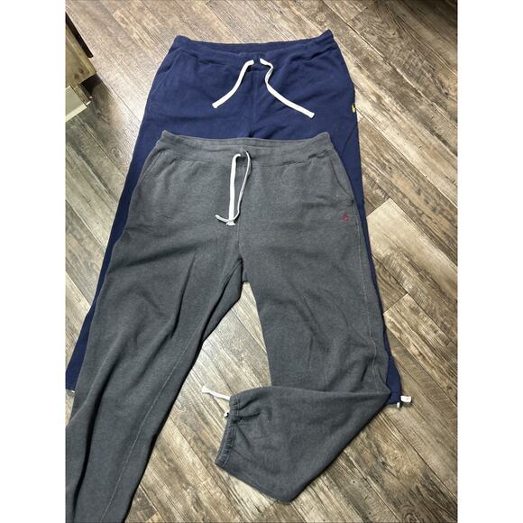 Lot Of 2 Polo Ralph Lauren Classic Fit Black Heavyweight Sweatpants 3XL Tall - Picture 1 of 5